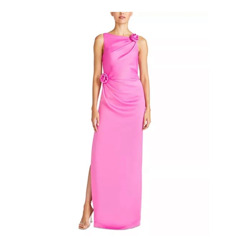 Monique Lhuillier Pink Maxi Dress